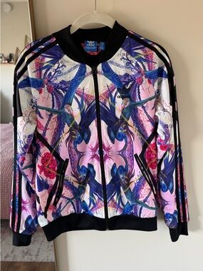 🌸 RARE adidas x The Farm Company Florera Track Jacket - Size S 🌸